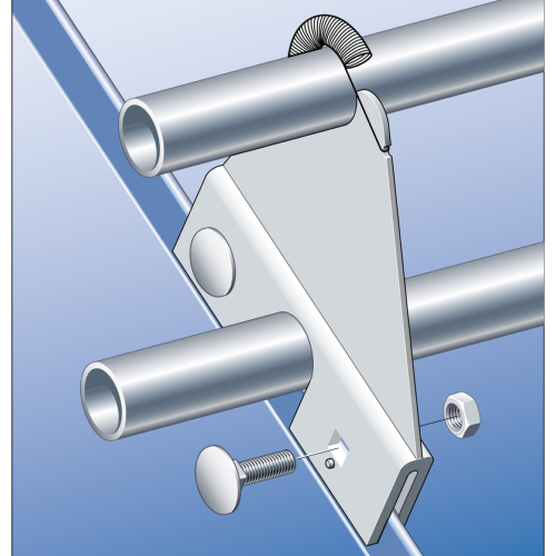 SM-KAD Aluminium Double Snow Guard Clamps